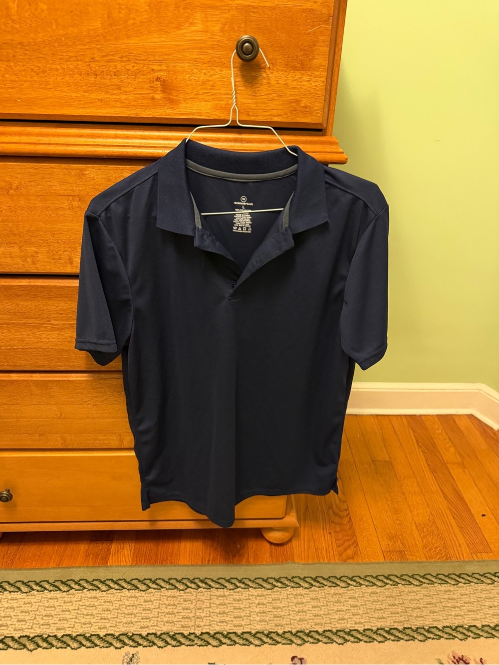 Men's Navy Performance Short-Sleeve Polo